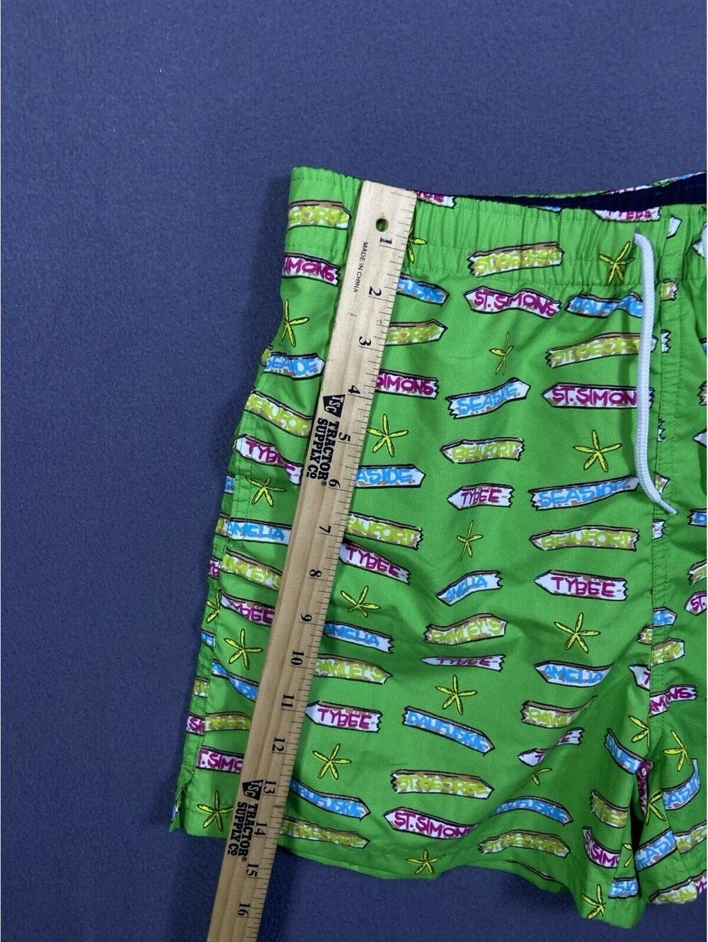 Southern Proper Men's Lined Swim Trucks M 30-32 Georgia Islands Tybee St. Simons
